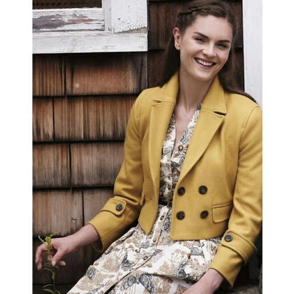 Anthropologie Jackets & Blazers - Anthropologie Cartonnier Luisa Pea Coat Navy EUC